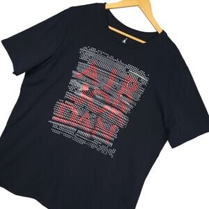 Air Jordan Men's Graphic T-Shirt Sz XXL Trippy Star Design Black Gray Red